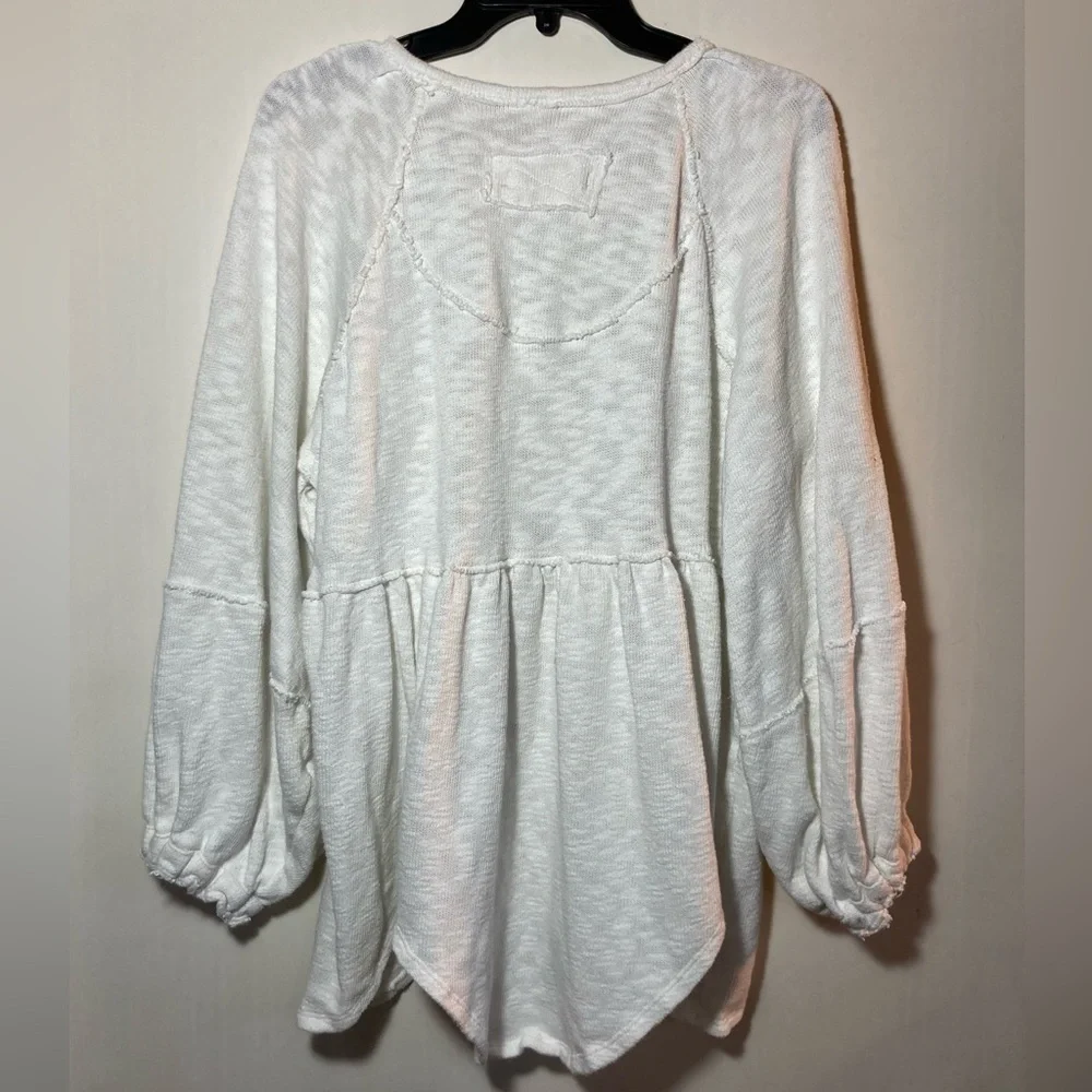 Free People We the Free Snowbell Oversized Balloon Sleeve Top Small/XSmall